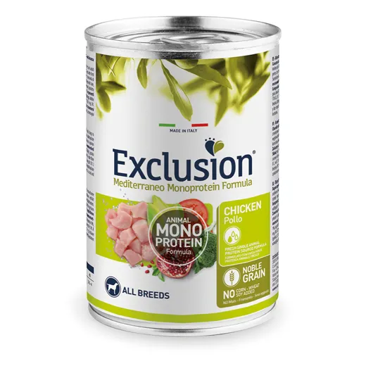 Exclusion Mediterraneo Hundefutter Huhn