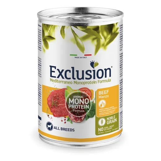 Exclusion Mediterraneo Hundefutter Rind