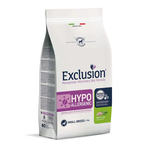 Exclusion Hypoallergenic Hundefutter Insekten Erbsen