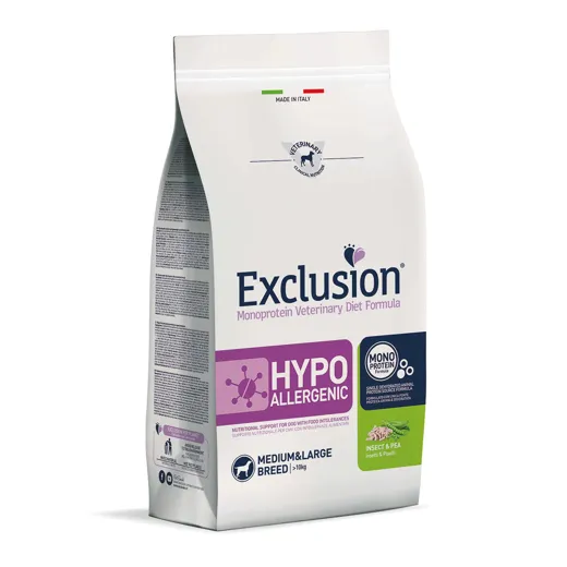 Exclusion Hypoallergenic Hundefutter Insekten Erbsen