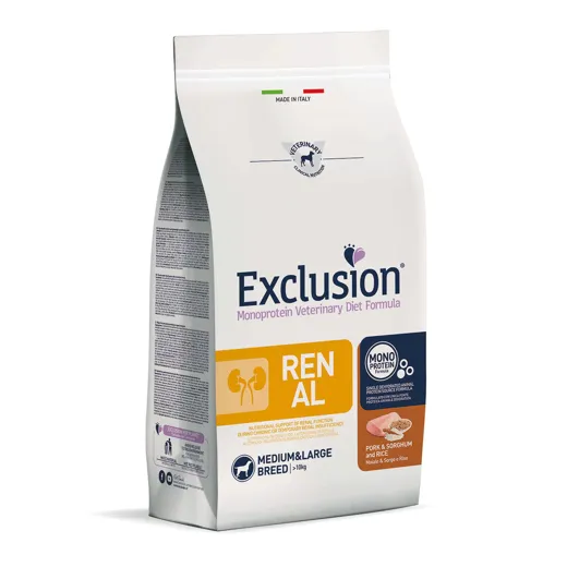 Exclusion Renal Monoprotein Hundefutter Schwein Hirse Reis