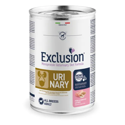 Exclusion Urinary Monoprotein Hundefutter Schwein Hirse Reise