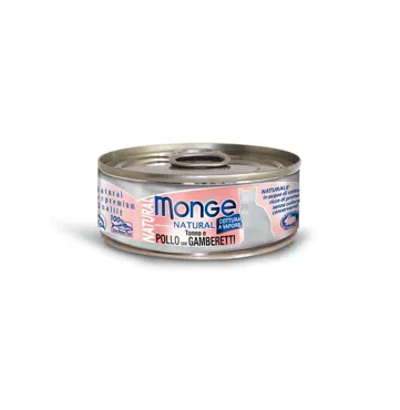Monge Natural Cat - Adult Thunfisch, Huhn & Garnelen