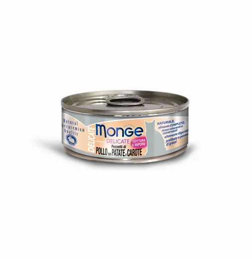 Monge Natural Delicate Katzenfutter Huhn Kartoffeln Karotten