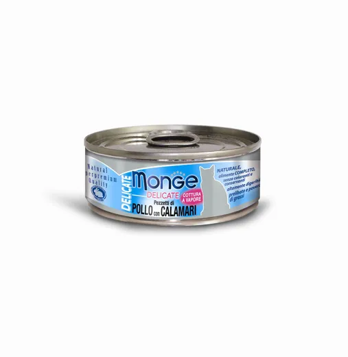 Monge Natural Delicate Katzenfutter Huhn Tintenfisch