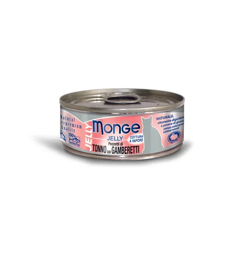 Monge Natural Jelly Katzenfutter Thunfisch Garnelen