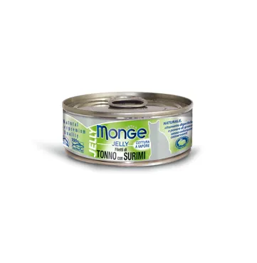 Monge Natural Jelly Cat - Adult Thunfischfilets & Surimi