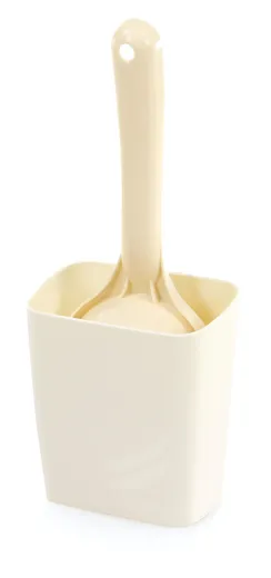 swisspet Katzenstreu Kotschaufel mit Standfuss Beige