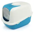 Swisspet Katzenhaustoilette Lilo in Blau/Weiss
