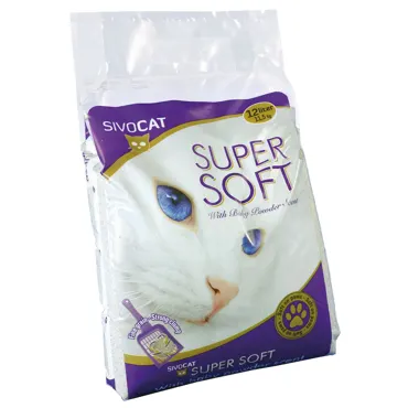 Katzenstreu Sivocat SuperSoft Babypuder 11.6kg 12L