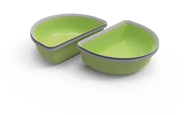 Halbschalen-Set für Futterautomat Connect, 2er-Set, Grün