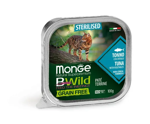 Monge Bwild Katzenfutter Thunfisch Garnelen