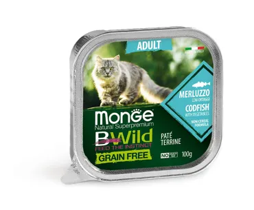 Monge Bwild Grain Free - Schale Adult Kabeljau
