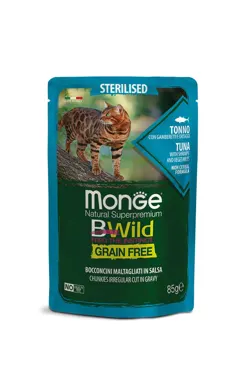 Monge Bwild Grain Free - Beutel Sterilisiert Thunfisch & Shrimp
