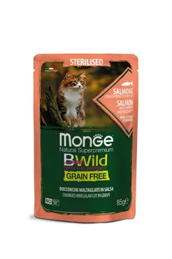 Monge Bwild Grain Free - Beutel Sterilisiert Lachs