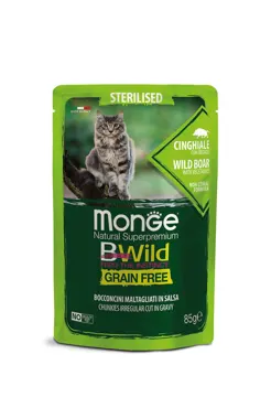 Monge Bwild Grain Free - Beutel Sterilisiert Wildschwein