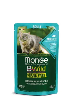 Monge Bwild Grain Free - Beutel Adult Kabeljau