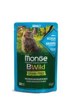 Monge Bwild Grain Free - Beutel Adult Sardellen