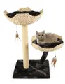 Katzenbaum im Rattan Look für moderne Wohnungen.