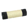 Sisal Säule mit beigem Plüsch.