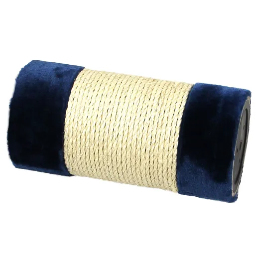 Sisal Röhre mit Plüsch Blau