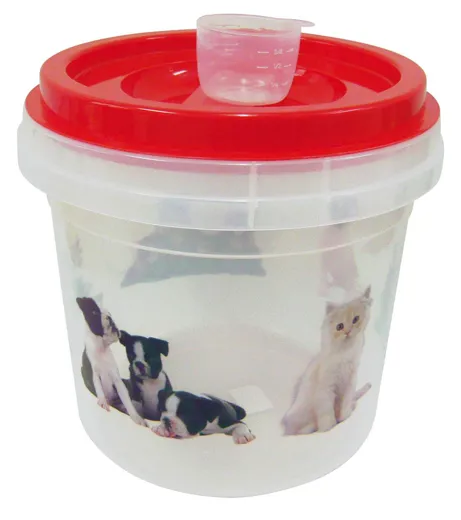 Futtercontainer Plastik mit Schaufel