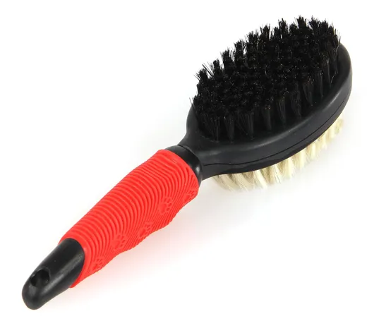 Doppelbürste klein Naturhaar