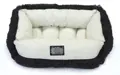 TrendLine Hunde- & Katzenbett Viron Schwarz/Weiss