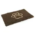 swisspet Teppichunterlage Chenille Braun/Hellbraun