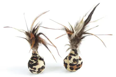 Spielbälle Leopard mit Feder