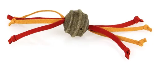 swisspet Catnip-Ball mit Lederstreifchen
