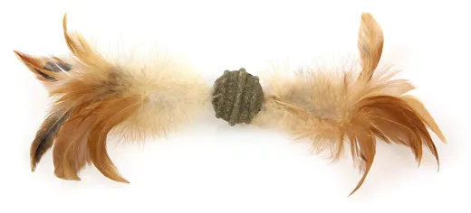 swisspet Catnip-Ball mit Federbüscheln