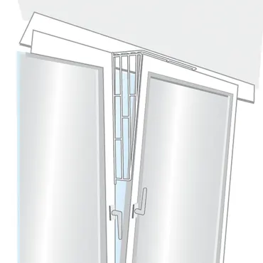 Kippfensterschutz Oberteil 65x16cm