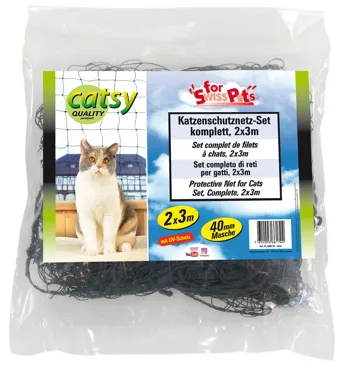 swisspet Catsy Universal Katzennetz-Set komplett Olive