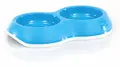 swisspet Kunststoff-Doppelnapf Lottchen, Blau, 2x0.5l