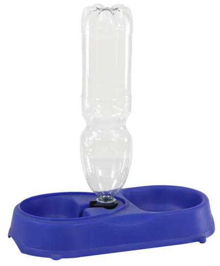swisspet Kombi-Futter-Wassernapf, Blau