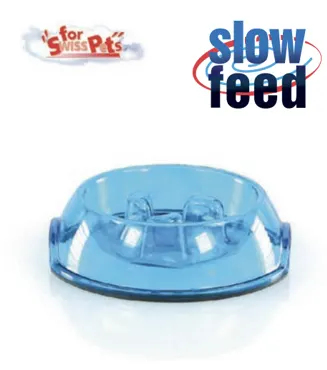 swisspet Mini Anti-Schling Napf, Blau, 140ml