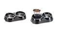 Ferplast Doppelnapfständer Duo Feed, Schwarz