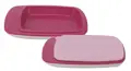 PawCare Futternapf mit Deckel, Weiss/Pink, 300ml