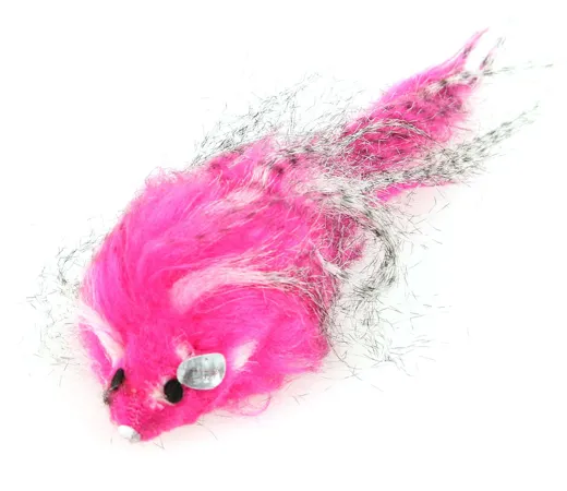 swisspet Langhaarmaus mit Raschel Rosa