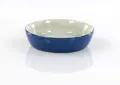 swisspet Keramik-Napf mit Fischgräten-Motiv / Blau