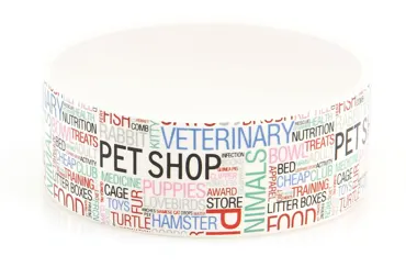 swisspet Keramiknapf ,,PETSHOP,,