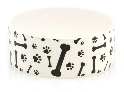 swisspet Keramiknapf ,,BONES & PAWS,,