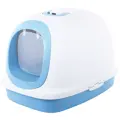 Designer Katzenwc in Blau