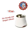 swisspet Cocker-Napf aus Melamin, Weiss, 700ml