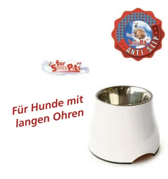 swisspet Cocker-Napf aus Melamin, Weiss, 700ml