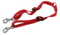 Leinen Koppel Twin Rot