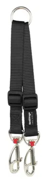 Koppelleine Plain Schwarz