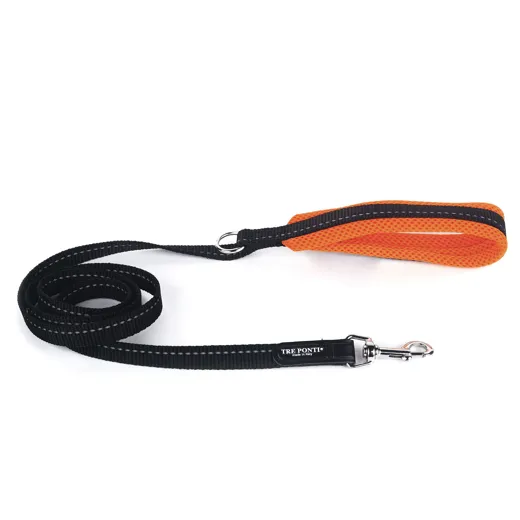 TrePonti Leine Fluo Schwarz/Orange