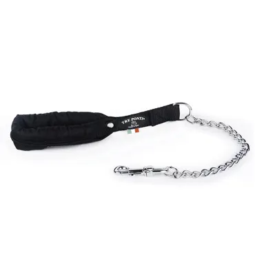 Leine mit Kette Schwarz